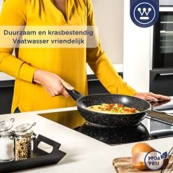 Westinghouse Koekenpan Inductie - Ø 28 Cm - Zwart Marmer -Keuken Verkoop 1200x1200 274