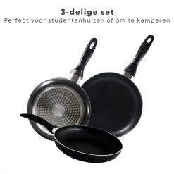 Cheqo® PRO 3-Delige Koekenpannenset - Koekenpan Set - Pannenset - Geperst Aluminium - Geschikt Voor Gas, Elektrisch, Keramisch, Halogeen Koken 10 Cheqo® PRO 3-Delige Koekenpannenset - Koekenpan Set - Pannenset - Geperst Aluminium - Geschikt Voor Gas, Elektrisch, Keramisch, Halogeen Koken -Keuken Verkoop 1200x1200 297