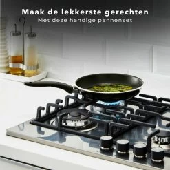 Cheqo® PRO 3-Delige Koekenpannenset - Koekenpan Set - Pannenset - Geperst Aluminium - Geschikt Voor Gas, Elektrisch, Keramisch, Halogeen Koken 11 Cheqo® PRO 3-Delige Koekenpannenset - Koekenpan Set - Pannenset - Geperst Aluminium - Geschikt Voor Gas, Elektrisch, Keramisch, Halogeen Koken -Keuken Verkoop 1200x1200 298