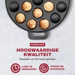 MM Brands Poffertjespan - Poffertjesmaker - Inductie / Oven / BBQ - Inclusief Handvat, Borstel En Vorken 12 MM Brands Poffertjespan - Poffertjesmaker - Inductie / Oven / BBQ - Inclusief Handvat, Borstel En Vorken -Keuken Verkoop 1200x1200 32
