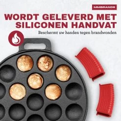 MM Brands Poffertjespan - Poffertjesmaker - Inductie / Oven / BBQ - Inclusief Handvat, Borstel En Vorken 15 MM Brands Poffertjespan - Poffertjesmaker - Inductie / Oven / BBQ - Inclusief Handvat, Borstel En Vorken -Keuken Verkoop 1200x1200 35
