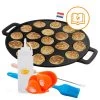 CuisiNoon® Poffertjespan Premium - Complete Poffertjesmaker Set - Inclusief Bakboek -Keuken Verkoop 1200x1200 370