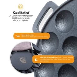 CuisiNoon® Poffertjespan Premium - Complete Poffertjesmaker Set - Inclusief Bakboek 12 CuisiNoon® Poffertjespan Premium - Complete Poffertjesmaker Set - Inclusief Bakboek -Keuken Verkoop 1200x1200 372