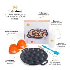 CuisiNoon® Poffertjespan Premium - Complete Poffertjesmaker Set - Inclusief Bakboek 15 CuisiNoon® Poffertjespan Premium - Complete Poffertjesmaker Set - Inclusief Bakboek -Keuken Verkoop 1200x1200 375