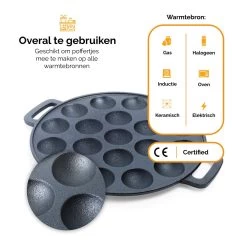 CuisiNoon® Poffertjespan Premium - Complete Poffertjesmaker Set - Inclusief Bakboek 16 CuisiNoon® Poffertjespan Premium - Complete Poffertjesmaker Set - Inclusief Bakboek -Keuken Verkoop 1200x1200 376