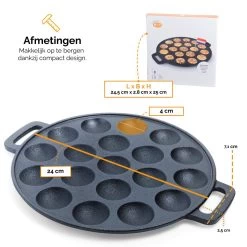 CuisiNoon® Poffertjespan Premium - Complete Poffertjesmaker Set - Inclusief Bakboek 17 CuisiNoon® Poffertjespan Premium - Complete Poffertjesmaker Set - Inclusief Bakboek -Keuken Verkoop 1200x1200 377