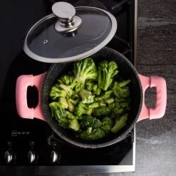 Royalty Line Inductie Pannenset - Luxe 14-delige Pannenset Marmeren Coating - Pannen Met Afneembare Handvaten - Oven-Ready - PFAS-Vrij - Voor Alle Warmtebronnen - Afneembare Koudgrepen - Antiaanbaklaag - Koekenpan Met Glazen Deksels - Roze 22 Royalty Line Inductie Pannenset - Luxe 14-delige Pannenset Marmeren Coating - Pannen Met Afneembare Handvaten - Oven-Ready - PFAS-Vrij - Voor Alle Warmtebronnen - Afneembare Koudgrepen - Antiaanbaklaag - Koekenpan Met Glazen Deksels - Roze -Keuken Verkoop 1200x1200 421