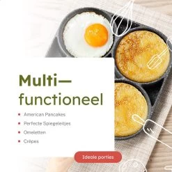 Merkloos Pancake Pan - Omeletpan - Eierpan - Anti Aanbaklaag - PFAS Vrij - Pancake Maker - Geschikt Voor Alle Warmtebronnen - Inductie Pannen -Keuken Verkoop 1200x1200 492