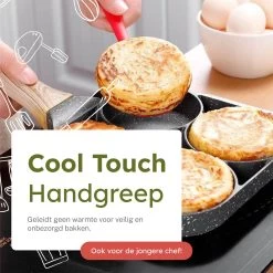 Merkloos Pancake Pan - Omeletpan - Eierpan - Anti Aanbaklaag - PFAS Vrij - Pancake Maker - Geschikt Voor Alle Warmtebronnen - Inductie Pannen -Keuken Verkoop 1200x1200 494