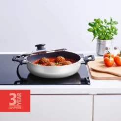 BRABANTIA INDU+ Hapjespan - Keramische Antiaanbaklaag - Met Deksel - Ø 28 Cm - Inductie - Pfas Vrij 11 BRABANTIA INDU+ Hapjespan - Keramische Antiaanbaklaag - Met Deksel - Ø 28 Cm - Inductie - Pfas Vrij -Keuken Verkoop 1200x1200 561