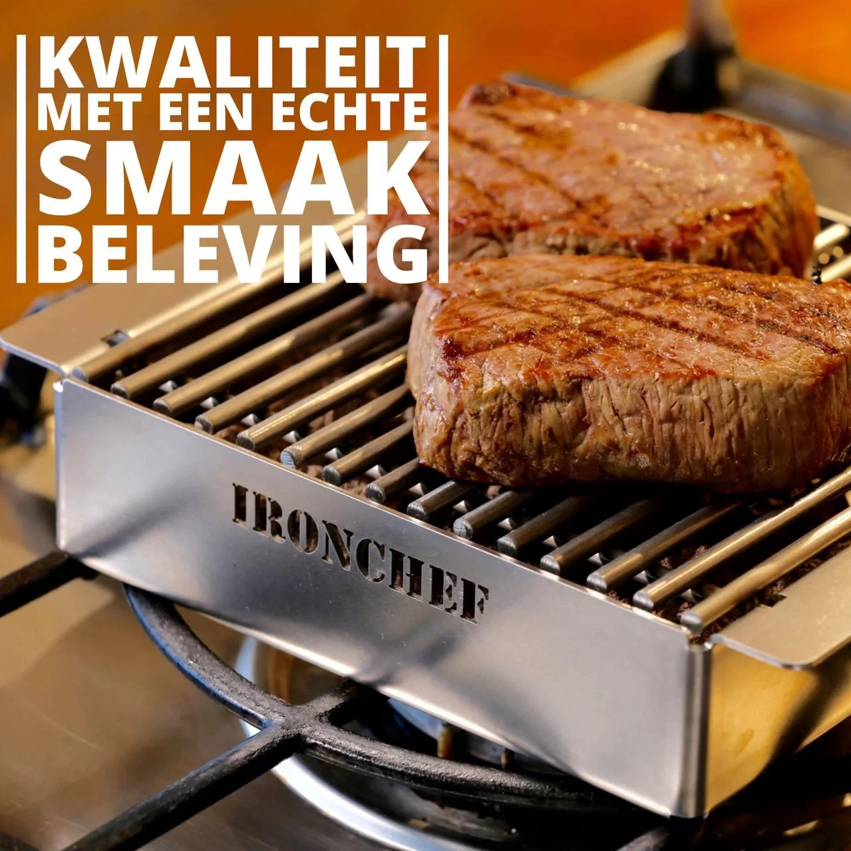IRONCHEF Lavastenen Grill - Geschikt Voor Gasfornuis - Barbecue - BBQ - Grillplaat - Grilplaat - Bakplaat - Grillpan 9 IRONCHEF Lavastenen Grill - Geschikt Voor Gasfornuis - Barbecue - BBQ - Grillplaat - Grilplaat - Bakplaat - Grillpan - Afbeelding 7