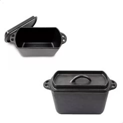 GrillX Broodpan - Dutch Oven - Barbecuepan - BBQ - Gietijzer - Broodbakvorm - Broodvorm