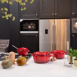 Sola Braadpan Gietijzer - Ø 20 Cm - Oranje/Rood - Gietijzer - Extra Zware Bodem -Keuken Verkoop 1200x1200 692