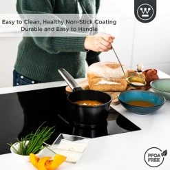Westinghouse Performance Series - Steelpan Inductie 18cm - Zwart - Geschikt Voor Alle Warmtebronnen Inclusief Inductie En Ovenbestendig - Sauspan -Keuken Verkoop 1200x1200 834