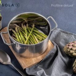 Sola Steelpan Profiline Deluxe - Ø 16 Cm - Zilver - RVS - Sandwichbodem -Keuken Verkoop 1200x1200 836