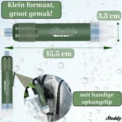 Waterfilter Steddy Pro - Survival Bushcraft Kit - Noodpakket - Waterzuivering - Water Filter Kraan - Outdoor -Keuken Verkoop 1200x1200 980
