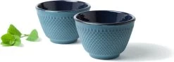 Tealøv THEE SET 1,1 LITER GIETIJZER | COMPLETE SET IN GESCHENKDOOS | Gietijzeren Theepot Met Roestvrijstalen Zeef, Gietijzeren Theekopjes En Onderzetter | In Authentiek Japanse Stijl | Arare Blauw -Keuken Verkoop 1200x431 1