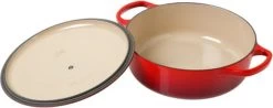 Le Creuset - Gietijzeren - Lage Braadpan - 24cm - Kersenrood -Keuken Verkoop 1200x478