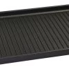 Eurolux Grillplaat Met Grepen - 41 X 24 X 2.5 Cm - Zwart - Aluminium - Geschikt Voor Alle Warmtebronnen -Keuken Verkoop 1200x484