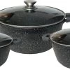 Cheffinger Steelpan Set 6-delig - 20-24-28cm - Zwart -Keuken Verkoop 1200x492 1