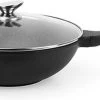 Royal Swiss WK30 - Wokpan - Ø 30 Cm - Marmeren Coating - Inductie - Met Glazen Deksel - PFAS-vrijs - Zwart -Keuken Verkoop 1200x499 1