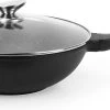 Swiss Pro+ Wokpan - Met Glazen Deksel - 28cm - Zwart -Keuken Verkoop 1200x500