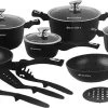 Pannenset - Kookpan - Inductie - 15 Delig Marmeren Coating - Zwart 1 Pannenset - Kookpan - Inductie - 15 Delig Marmeren Coating - Zwart -Keuken Verkoop 1200x596