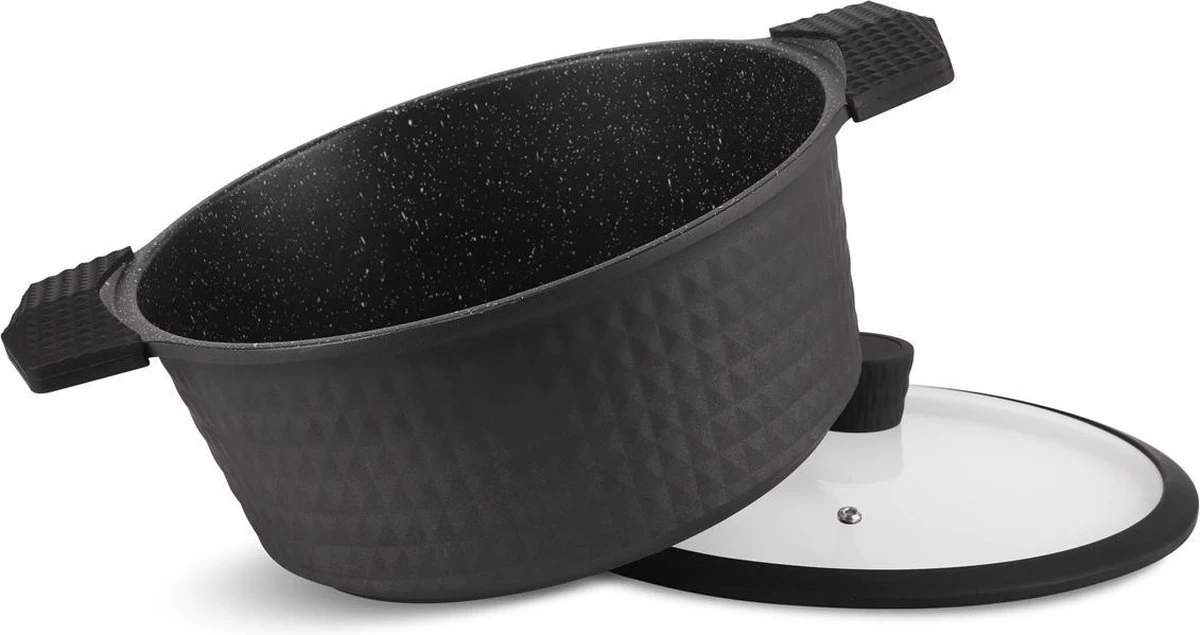 Edënbërg Gray Line - 15-delige Luxe Pannenset Van Gesmeed Aluminium 5 Edënbërg Gray Line - 15-delige Luxe Pannenset Van Gesmeed Aluminium - Afbeelding 3