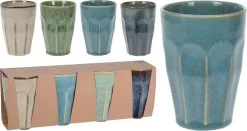 Merkloos Melkbekers - 4x Stuks - Diverse Kleuren - Porselein - 330 Ml -Keuken Verkoop 1200x638 8