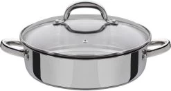 Michelino Ilias Hapjespan 28cm - RVS Pan - Geschikt Voor Alle Warmtebronnen - Zilver -Keuken Verkoop 1200x643 1