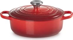 Le Creuset - Gietijzeren - Lage Braadpan - 24cm - Kersenrood -Keuken Verkoop 1200x653 1