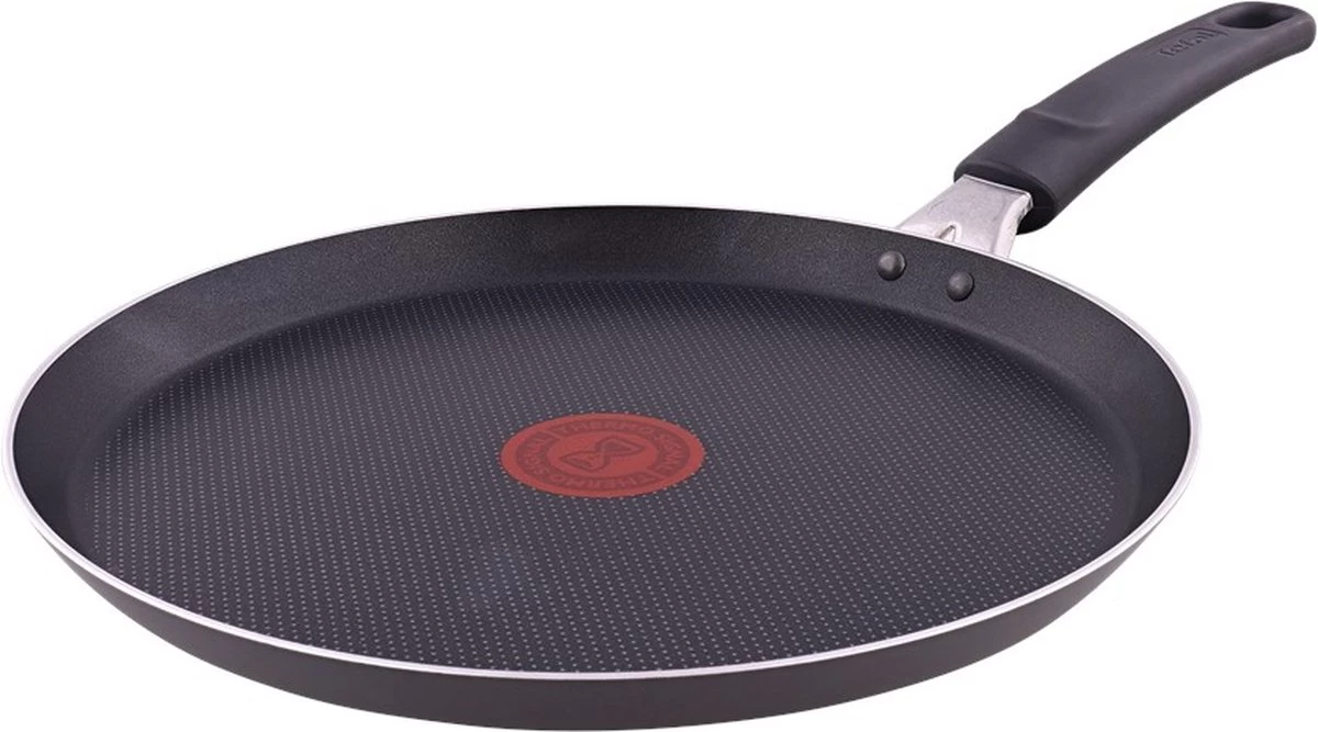 Tefal Simply Clean Pannenkoekenpan - Crêpe Pan Non-stick Coating - Pancake Pan - Titanium - Ø25 Cm - Zwart 3 Tefal Simply Clean Pannenkoekenpan - Crêpe Pan Non-stick Coating - Pancake Pan - Titanium - Ø25 Cm - Zwart
