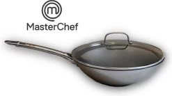 MasterChef / Jumbo - Wokpan - Met Glazen Deksel - 28 Cm - Inductie -Keuken Verkoop 1200x671