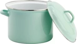 Lite-Body Soeppan / Stamppotpan Met Deksel - Ø 22 Cm/ 6ltr - Emaille - Mintgroen -Keuken Verkoop 1200x684