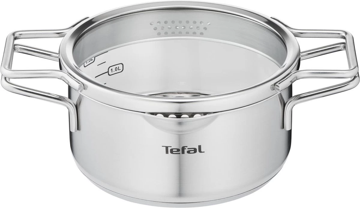 Tefal Nordica Pannenset 4 Delig - Steelpan Ø16 Cm & Kookpan Ø 18 + Ø 20 + Ø 24 Cm 7 Tefal Nordica Pannenset 4 Delig - Steelpan Ø16 Cm & Kookpan Ø 18 + Ø 20 + Ø 24 Cm - Afbeelding 5
