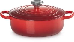 Le Creuset - Gietijzeren - Lage Braadpan - 24cm - Kersenrood -Keuken Verkoop 1200x695 4