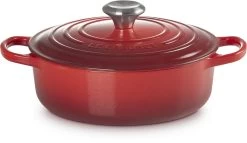 Le Creuset - Gietijzeren - Lage Braadpan - 24cm - Kersenrood -Keuken Verkoop 1200x695 5