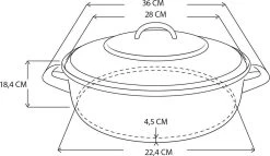 BK Bourgogne Braadpan Ø 28 Cm - Rood - Gietijzer - Inductie -Keuken Verkoop 1200x696 1