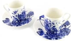 Espresso Set, Delfts Blauwe Vogels, Rijksmuseum -Keuken Verkoop 1200x696 3