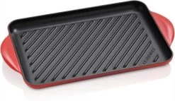 Le Creuset - Gietijzeren Grillplaat - 32x22cm - Kersenrood -Keuken Verkoop 1200x697 5
