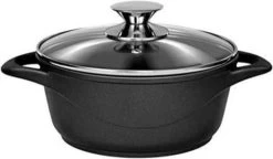 Smile - 8 Delige Pannenset - Antiaanbaklaag - Vaatwasser Bestendig - Geschikt Voor Iedere Kookplaat - MGK-18 - Zwart 19 Smile - 8 Delige Pannenset - Antiaanbaklaag - Vaatwasser Bestendig - Geschikt Voor Iedere Kookplaat - MGK-18 - Zwart -Keuken Verkoop 1200x700