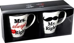 Out Of The Blue Mr. & Mrs. Right Bekers - Beker - 2 Stuks -Keuken Verkoop 1200x706 7