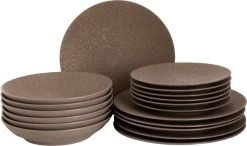 Palmer Bordenset Cubical Stoneware 6-persoons 18-delig Grijs
