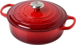 Le Creuset - Gietijzeren - Lage Braadpan - 24cm - Kersenrood -Keuken Verkoop 1200x719