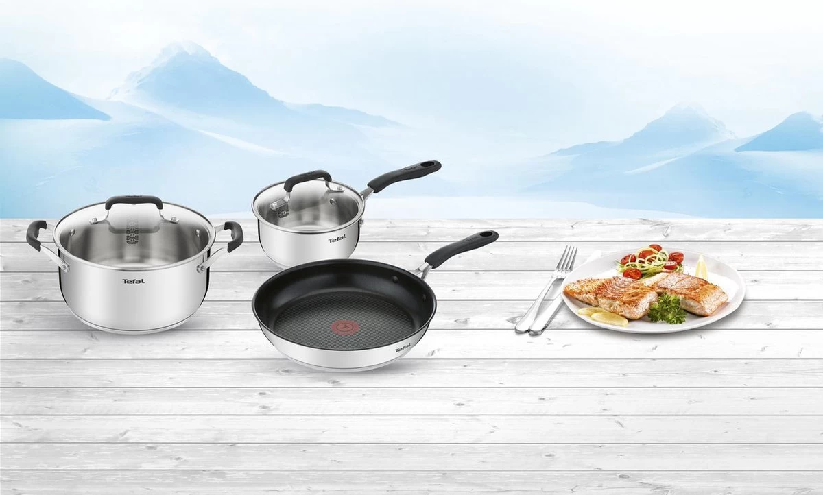 Tefal Cook & Cool Pannenset - 3-delig 7 Tefal Cook & Cool Pannenset - 3-delig - Afbeelding 5
