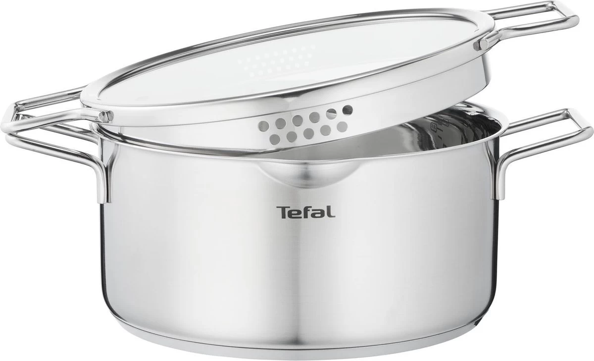 Tefal Nordica Pannenset 4 Delig - Steelpan Ø16 Cm & Kookpan Ø 18 + Ø 20 + Ø 24 Cm 8 Tefal Nordica Pannenset 4 Delig - Steelpan Ø16 Cm & Kookpan Ø 18 + Ø 20 + Ø 24 Cm - Afbeelding 6