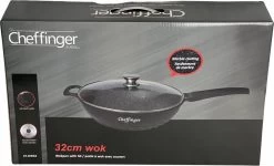 Cheffinger Wokpan Met Deksel - 32cm - Zwart - Pan - Keukenaccessoires 15 Cheffinger Wokpan Met Deksel - 32cm - Zwart - Pan - Keukenaccessoires -Keuken Verkoop 1200x730