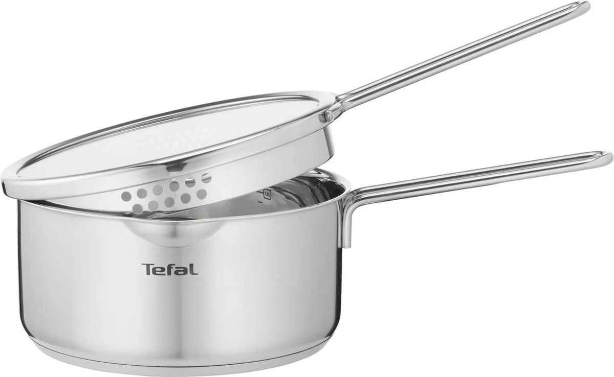 Tefal Nordica Pannenset 4 Delig - Steelpan Ø16 Cm & Kookpan Ø 18 + Ø 20 + Ø 24 Cm 14 Tefal Nordica Pannenset 4 Delig - Steelpan Ø16 Cm & Kookpan Ø 18 + Ø 20 + Ø 24 Cm - Afbeelding 12