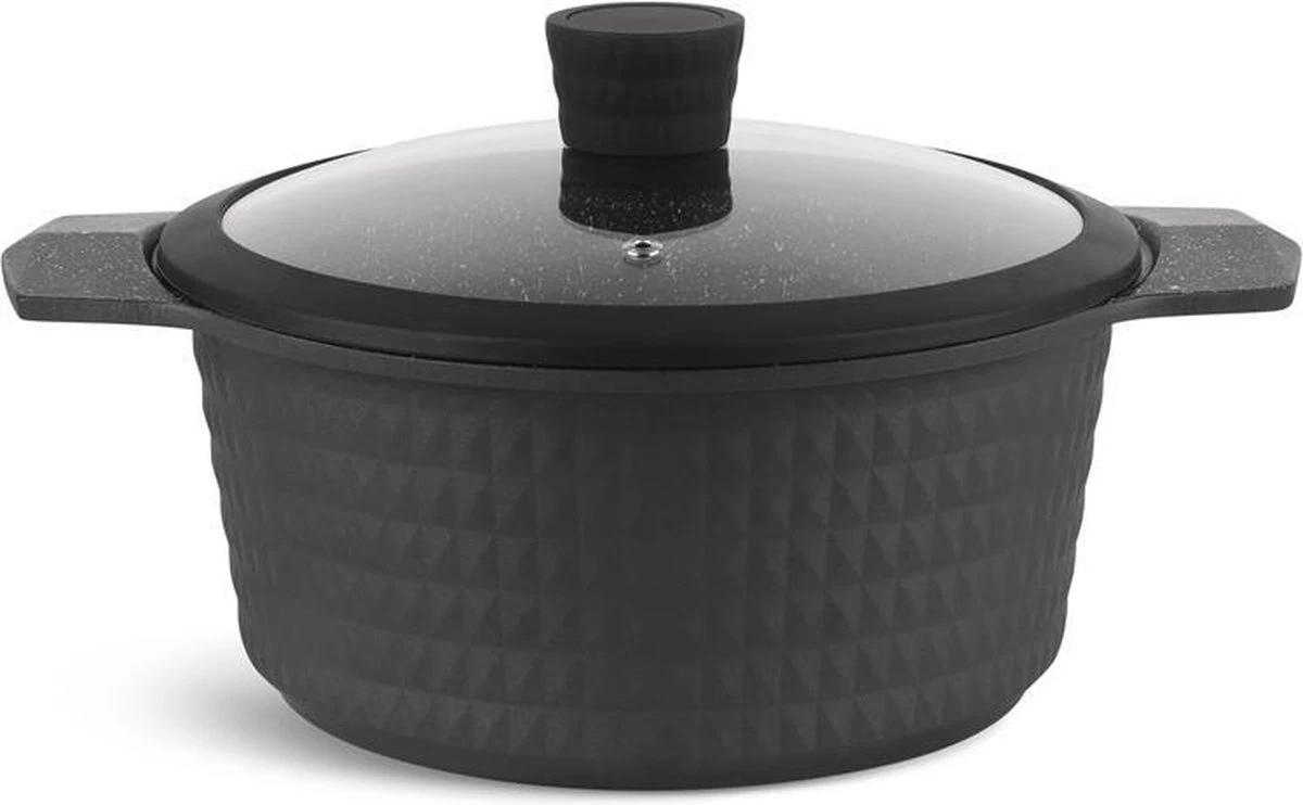 Edënbërg Gray Line - 15-delige Luxe Pannenset Van Gesmeed Aluminium 7 Edënbërg Gray Line - 15-delige Luxe Pannenset Van Gesmeed Aluminium - Afbeelding 5