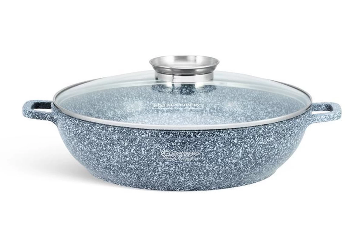 Edënbërg Stonetec Line - Luxe Wokpan - Ø 32 Cm - 5.5l - 3-laags Anti-aanbaklaag 7 Edënbërg Stonetec Line - Luxe Wokpan - Ø 32 Cm - 5.5l - 3-laags Anti-aanbaklaag - Afbeelding 5